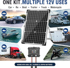 Voltset 30W Solar Battery Charger - 12V Solar Panel Kit - IP67 Waterproof Solar - Image 8