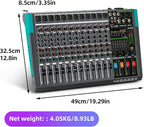Depusheng MX12 12 Channel Sound Mixer Audio Mixing Console 48V 256DSP - Image 8