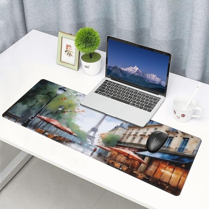 Gaming Mouse Pad, Large Non-Slip Rubber Base Mousepad, Keyboard Mouse Mat - Image 9