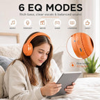 MIDOLA Bluetooth Headphones Over Ear 68H Playtime 6 EQ Wireless Headset - Image 4