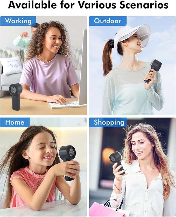 WHATOOK Portable Mini Fan: High Speed Cooling Fan, 10 Hours Battery Life - Image 6