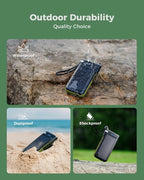 GOODaaa Solar Power Bank, 45800mAh Wireless Portable Charger Built-in Cables - Image 8