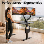 EVEO Premium Dual Monitor Mount 14"-32” Dual Monitor Arm VESA Bracket - Image 6