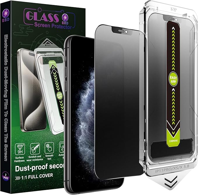 9H Tempered Glass, Anti-Glare, Full Coverage, Anti-Fingerprint, Auto Dust by SYSHANGYAN