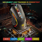 Redragon M602 Gaming Mouse, Ergonomic RGB Gaming Mouse Wired - Image 4