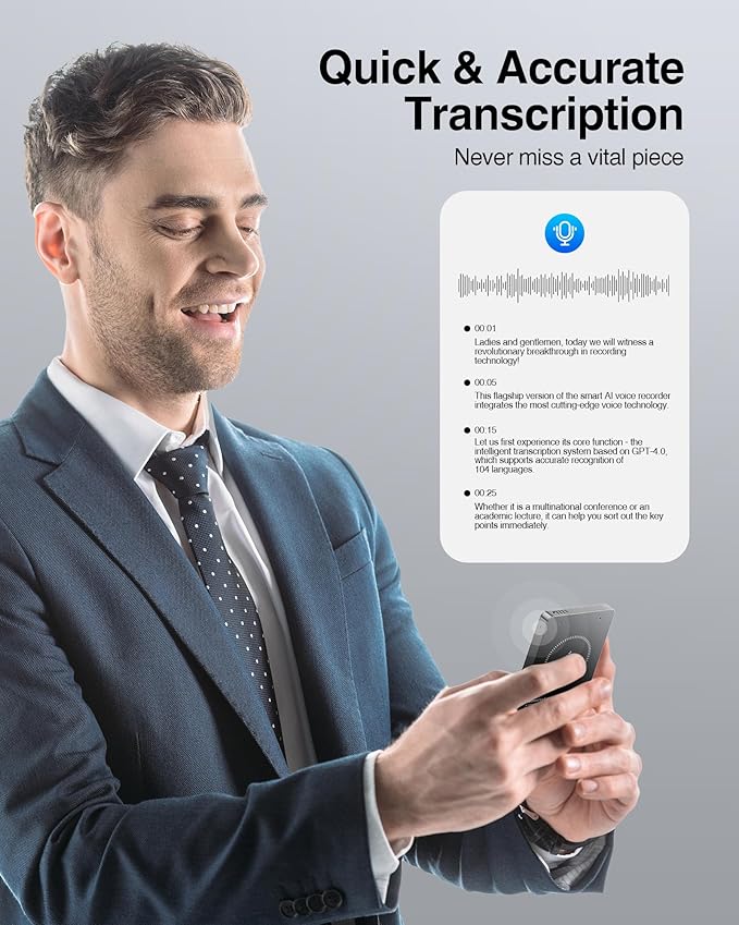 AI Voice Recorder 64GB, Note Voice Recorder - Image 2