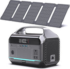 Portable Power Station with Solar Panel 40W, 288Wh LiFePO4 Battery, 350W by DARAN