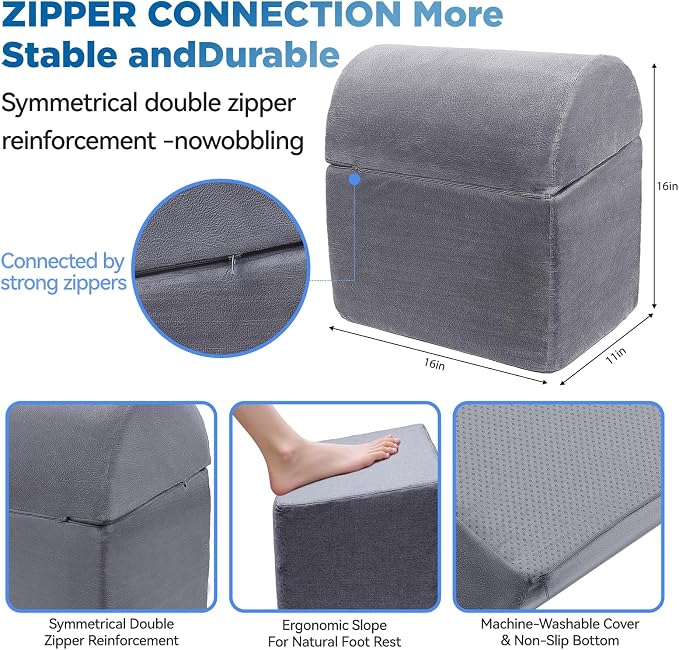 Adjustable Foot Rest for Under Desk - Image 2