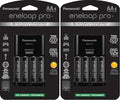 Panasonic Individual Cell Battery Charger | 4 AA Batteries | Ni-MH Rechargeable by eneloop