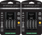 Panasonic Individual Cell Battery Charger | 4 AA Batteries | Ni-MH Rechargeable by eneloop