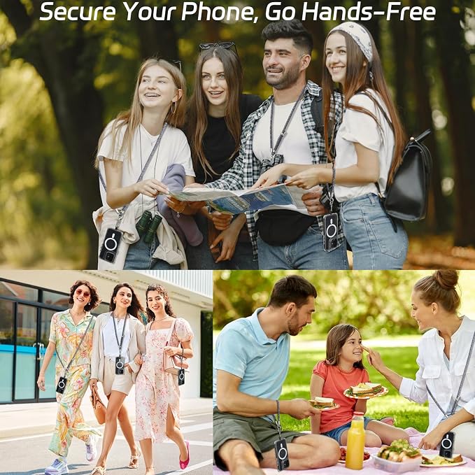 3-in-1 Adjustable Phone Lanyard Crossbody Cell Phone Neck Strap Universal - Image 4
