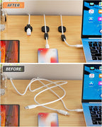 6 Pack Puretor Cord Organizer Holders - Image 4