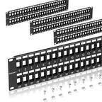 48 Port Blank Keystone Patch Panel by Unknown
