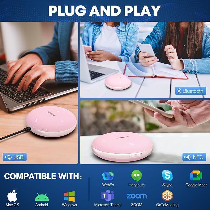 M4 Bluetooth Speakerphone Conference Speaker and Microphone - Image 5