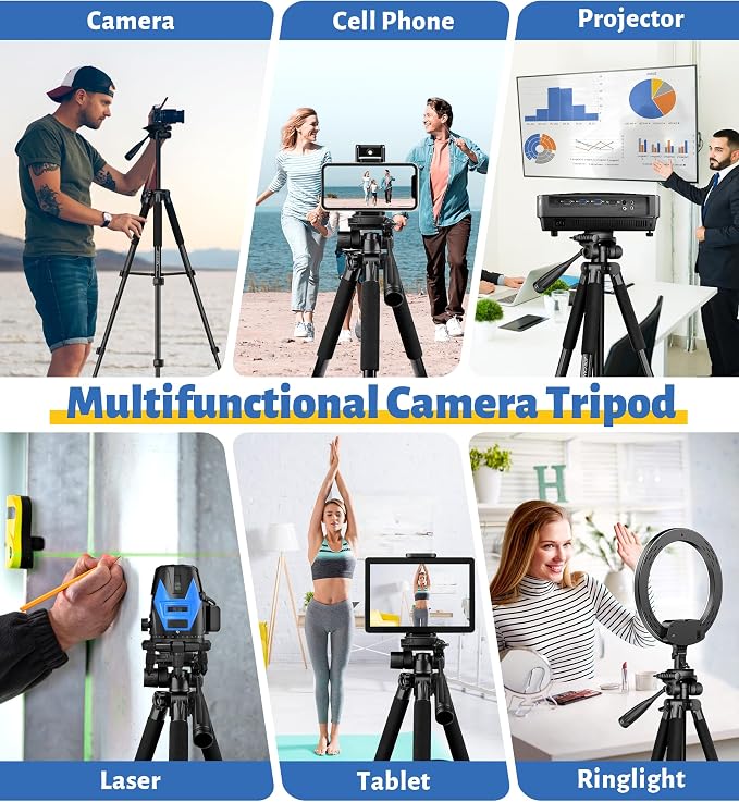 JOILCAN Tripod for Camera, Phone Tripods for Video Recording Photo Vlog - Image 4