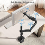 MOUNTUP 27 inch Extra Long Monitor Arm, Single Desk Mount - Image 7