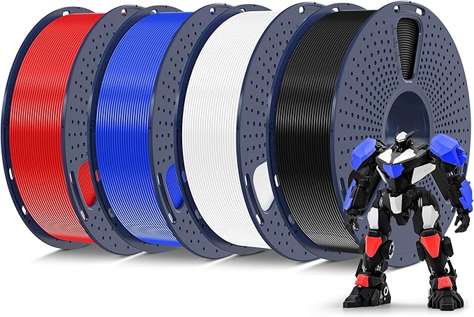 SUNLU PETG Filament 1.75mm 4KG Bundle, Less Stringing and Good Layer Adhesion by SUNLU