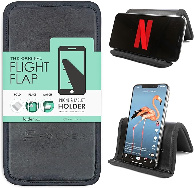 Folden Airplane Phone Holder, Foldable Cell Phone Stand Desk – Flexible Tablet by FlightFlapbyFolden