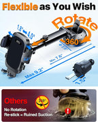 HTU 2025 Best Car Phone Holder 【Ultimate 5-in-1 & Upgraded 100+LBS Strongest - Image 5