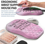 2-in-1 Ergonomic Set, Wave Keyboard Wrist Rest and Massage Slope Mouse Pad - Image 3