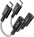 2 Pack Lightning to USB C Adapter, Lightning Female to USB C Male Cable Adapter by LERTOSEN