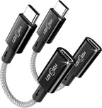 2 Pack Lightning to USB C Adapter, Lightning Female to USB C Male Cable Adapter by LERTOSEN