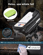 whale fall Quick Release Bike Frame Bag - Image 9