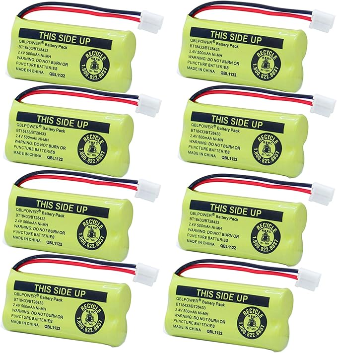BT18433 BT28433 2.4v 500mAh Ni-Mh Phone Battery Rechargeable Compatible by QBLPOWER