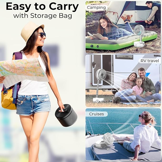 20000mAh Battery Operated Camping Fan - Image 7