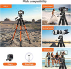 Victiv Tripod 74-Camera-Tripod for Cell Phone, Aluminum Professional Heavy Duty - Image 5