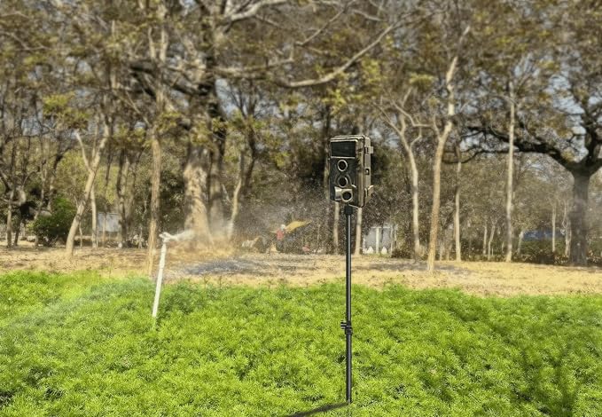 Trail Camera Mount, Height Adjustable & 360° Rotating Stake, Dual-Mode Base - Image 7