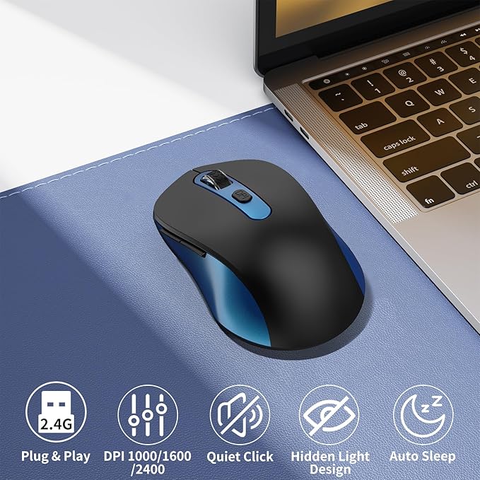 Wireless Mouse for Laptop, Chromebook, Silent Mouse - Image 2