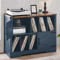 Large Record Player Stand with Vinyl Storage Up to 450 Albums, 39 Inch by Joaxswe