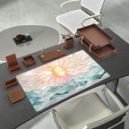 Desk Mat Gaming Desk Pad Large Mouse and Keyboard Pad, Abstract Serene Ocean - Image 3