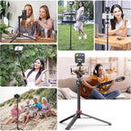 ULANZI MT-44 Extendable Phone Tripod, 360° Ball Head Camera Tripod - Image 2