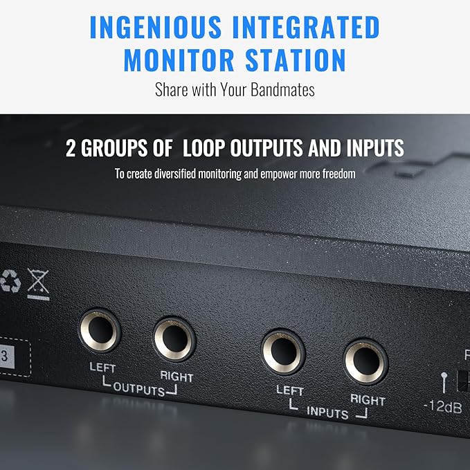 Phenyx Pro UHF Mono Dual Wireless in-Ear Monitor System, Metal Wireless IEM - Image 4