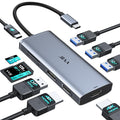 Docking Station VVB USB C Adapter, 9 in 1 Triple Display USB C Hub Multiport by VVB