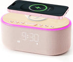 uscce Alarm Clock Bluetooth FM Radio: 10W Stereo Sound Speaker by USCCE
