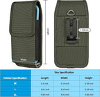Phone Holster for Belt with Metal Clip and Magnetic Closure Compatible with - Image 6