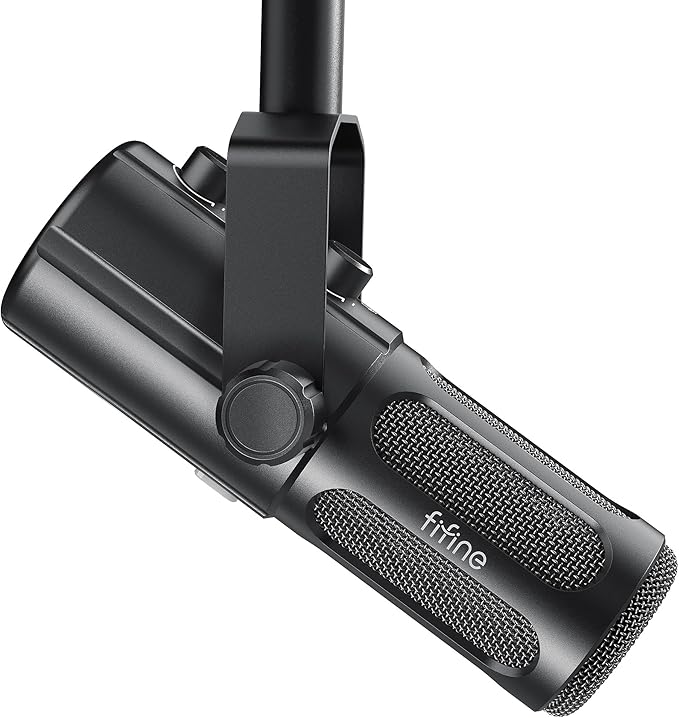 FIFINE Podcast Microphone, USB/XLR Vocal Dynamic Microphone by FIFINE