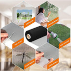 MAGZO Window Screen Replacement Mesh Roll, 37.4in × 16.4ft Upgraded Density - Image 4