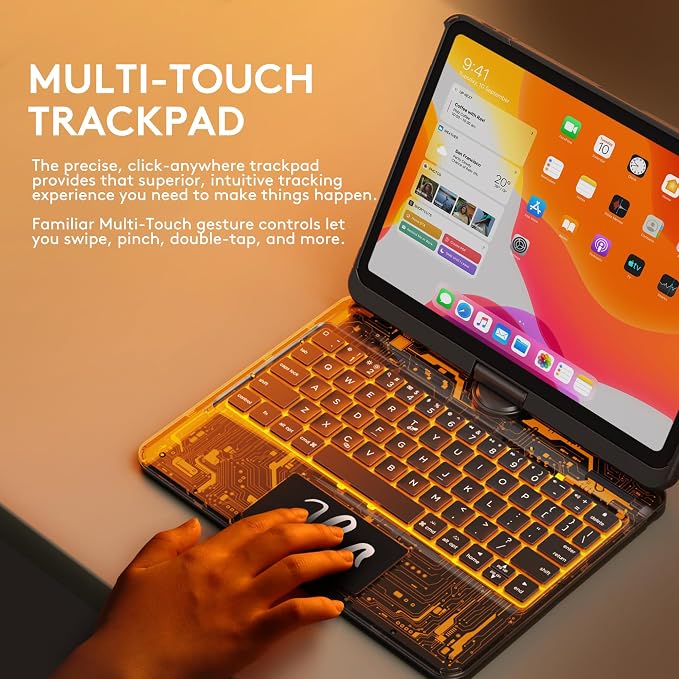 GUSGU Transparent Case with Wireless Keyboard only - Image 6