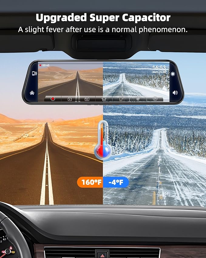 12'' Rearview Mirror Camera - Image 8