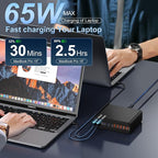 420W USB C Charger Block, 10-Port Charging Station GaN Fast Charging Type C & - Image 3
