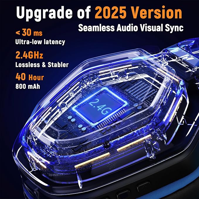 Wireless Gaming Headset for PC, Ps4 - Image 2
