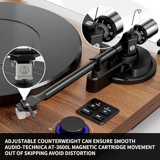 Bluetooth Turntable HiFi System - Image 2