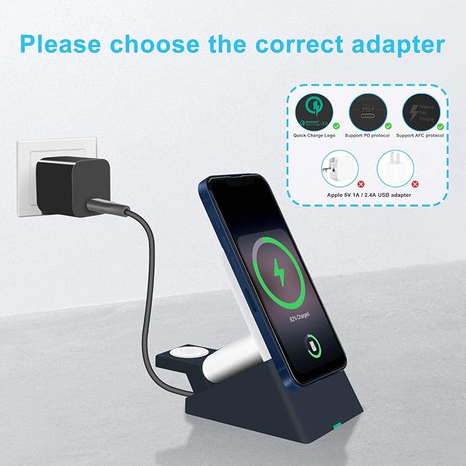 Suitable for iPhone MagSafe Battery Park Wireless Charging Stand, 3in1 Charging - Image 4