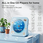 Gueray CD Player Portable Bluetooth Desktop CD Player - Image 2
