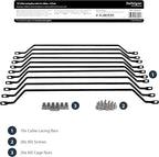 StarTech.com Horizontal Lacing Bar w/ 4 inch Offset at 75 Degrees- Server Rack - Image 5