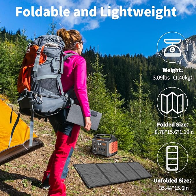 N-Type 16BB 60W Portable Solar Panels NextGen Foldable Solar Panel Charger Kit - Image 5